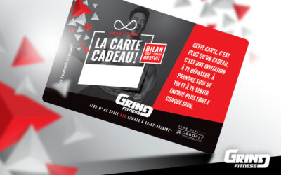 La carte Cadeau Grind Fitness, idéale pour faire ou se faire un cadeau.